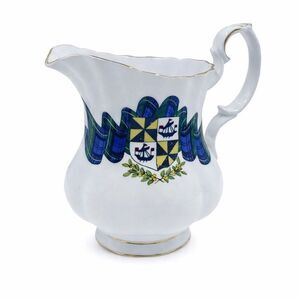 VINTAGE ROYAL ALBERT SCOTTISH TARTAN CAMPBELL BONE CHINA CREAM